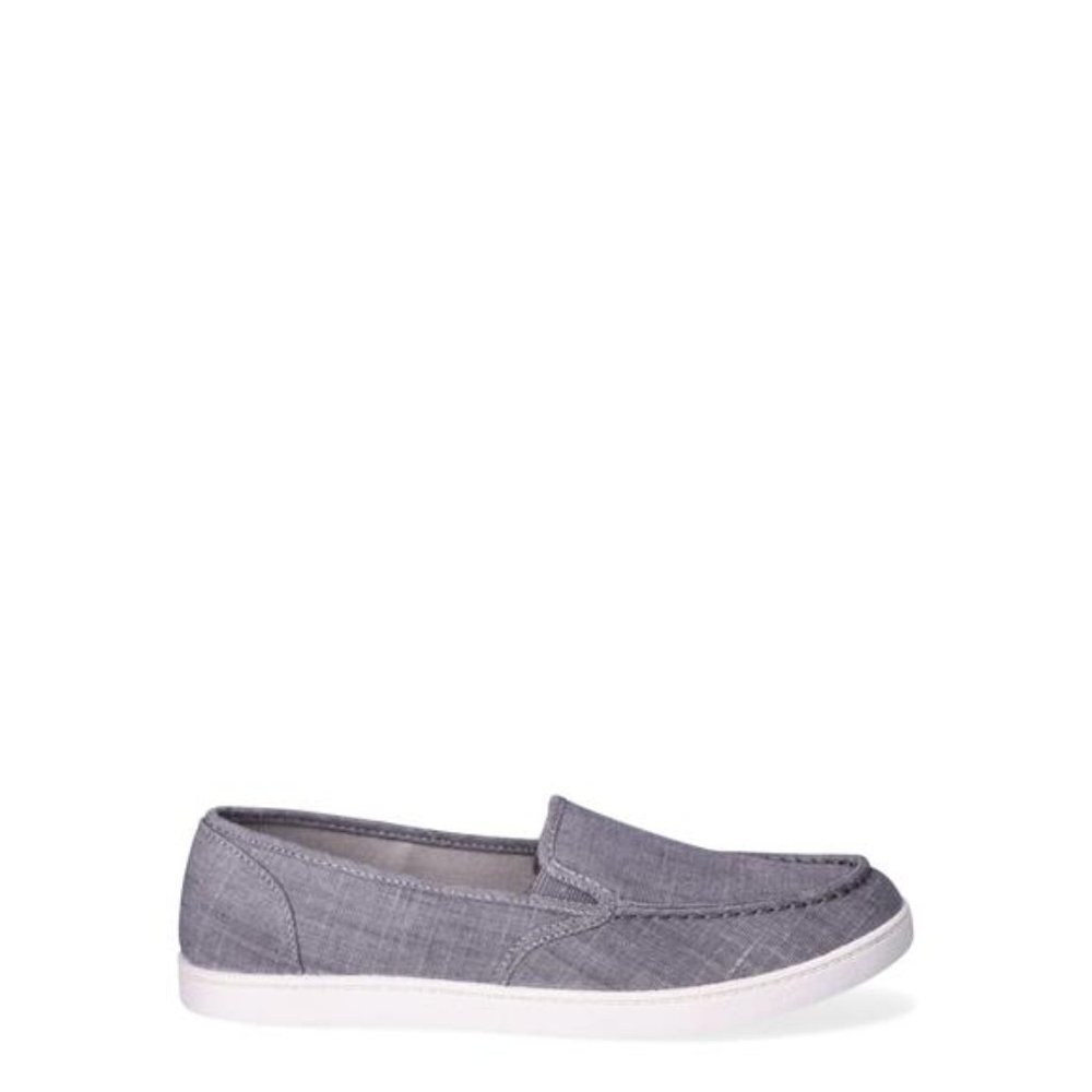 Women's Slip-On Surf Moc Sneakers - Memory Foam Insole, Size 9, Gray - Picture 2 of 5